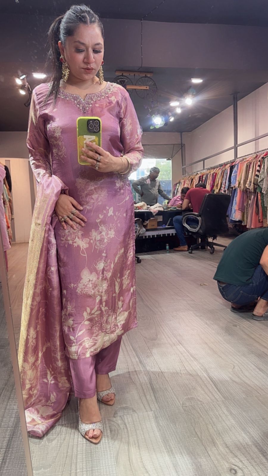 Topaz Lavander  Shimmer Digital Suit