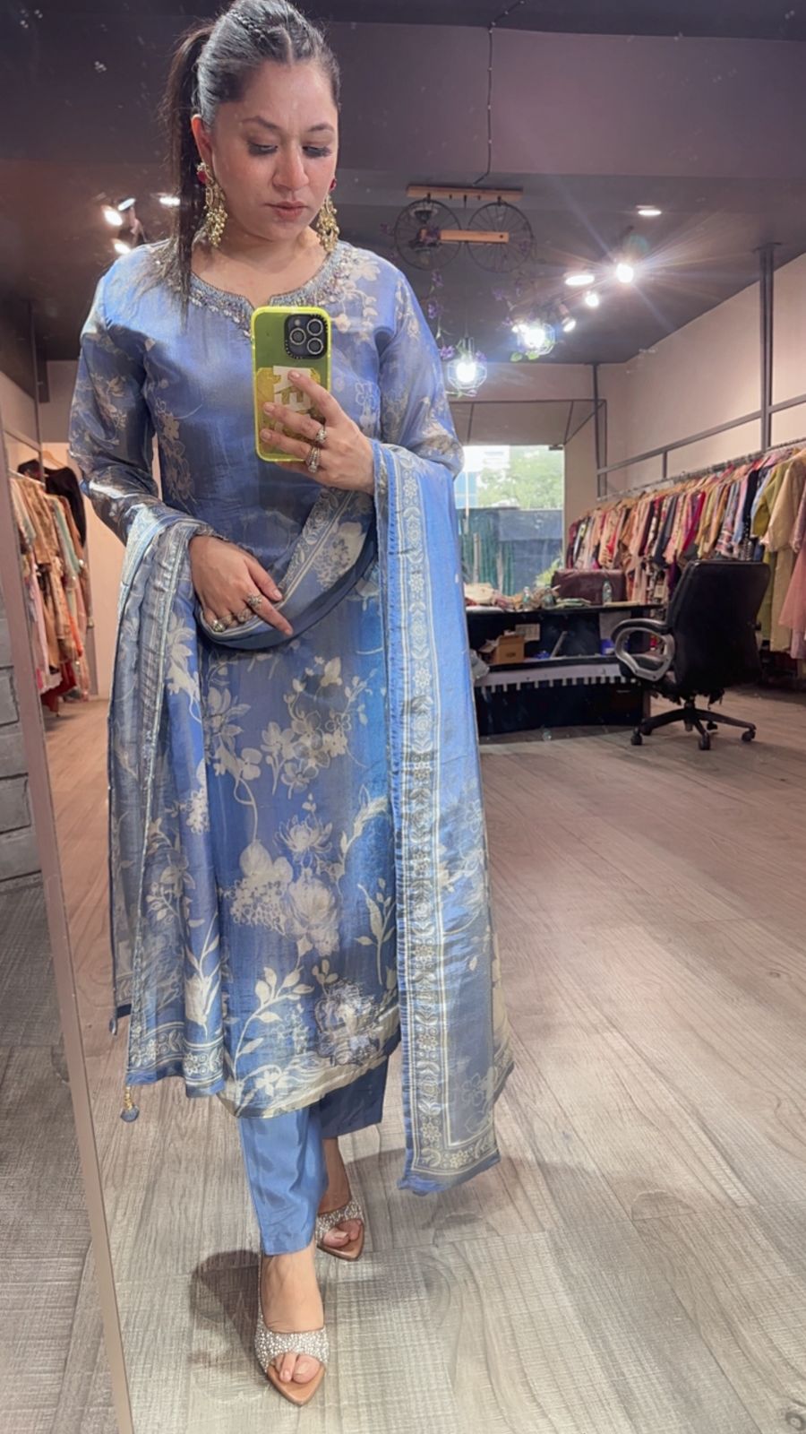Topaz Aqua Blue Shimmer Digital Suit