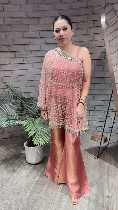 Spotlight Onion pink heavy cape plazoo set (3pc Set)