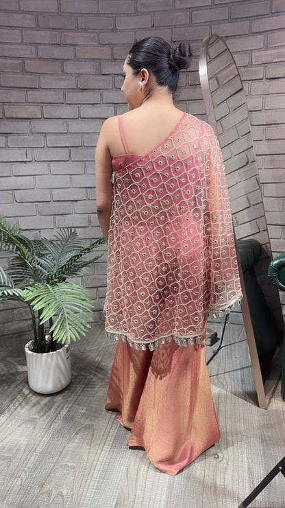 Spotlight Onion pink heavy cape plazoo set (3pc Set)