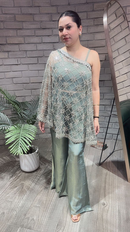 Spotlight Sea Green  heavy cape plazoo set (3pc Set)