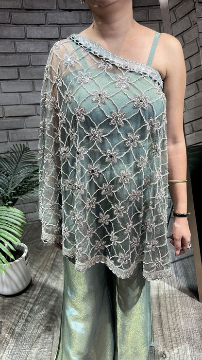 Spotlight Sea Green  heavy cape plazoo set (3pc Set)