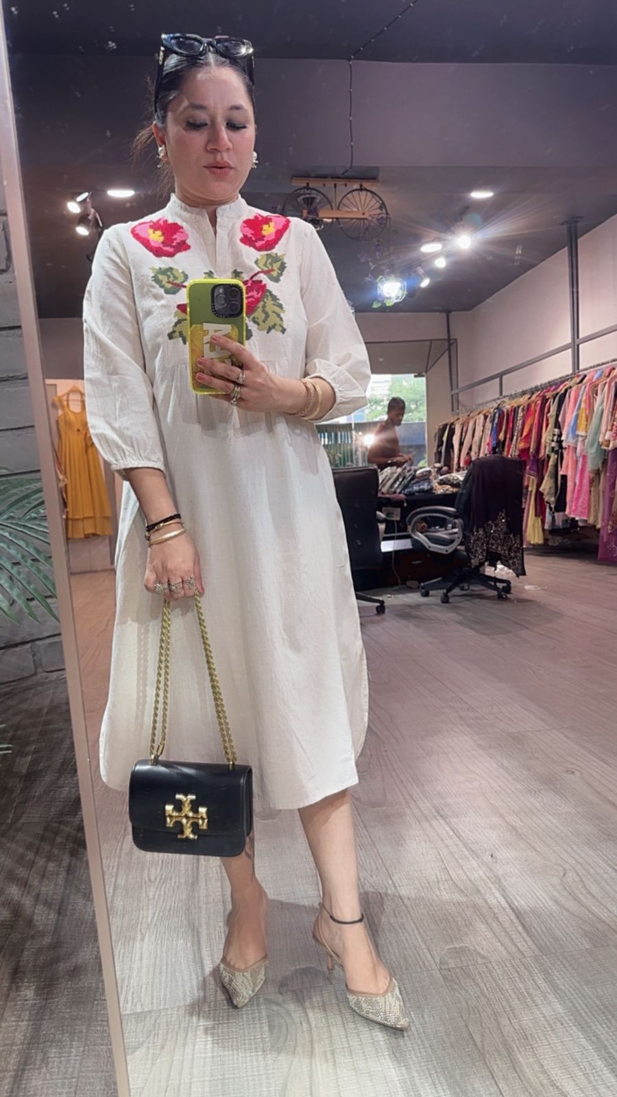 Kochi ivory  Cotton Designer Dress