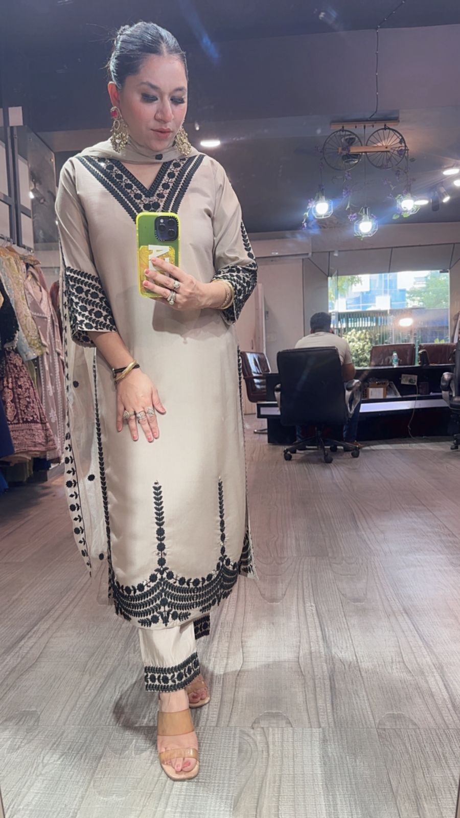 Adab Cotton Thread work  Designer Suit