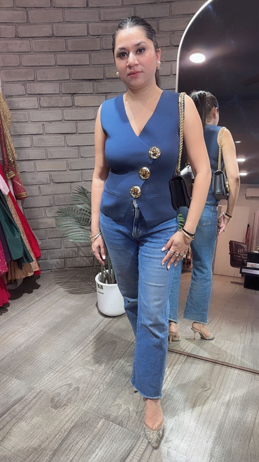 Winkle Blue Designer Top