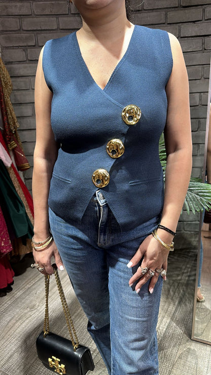 Winkle Blue Designer Top