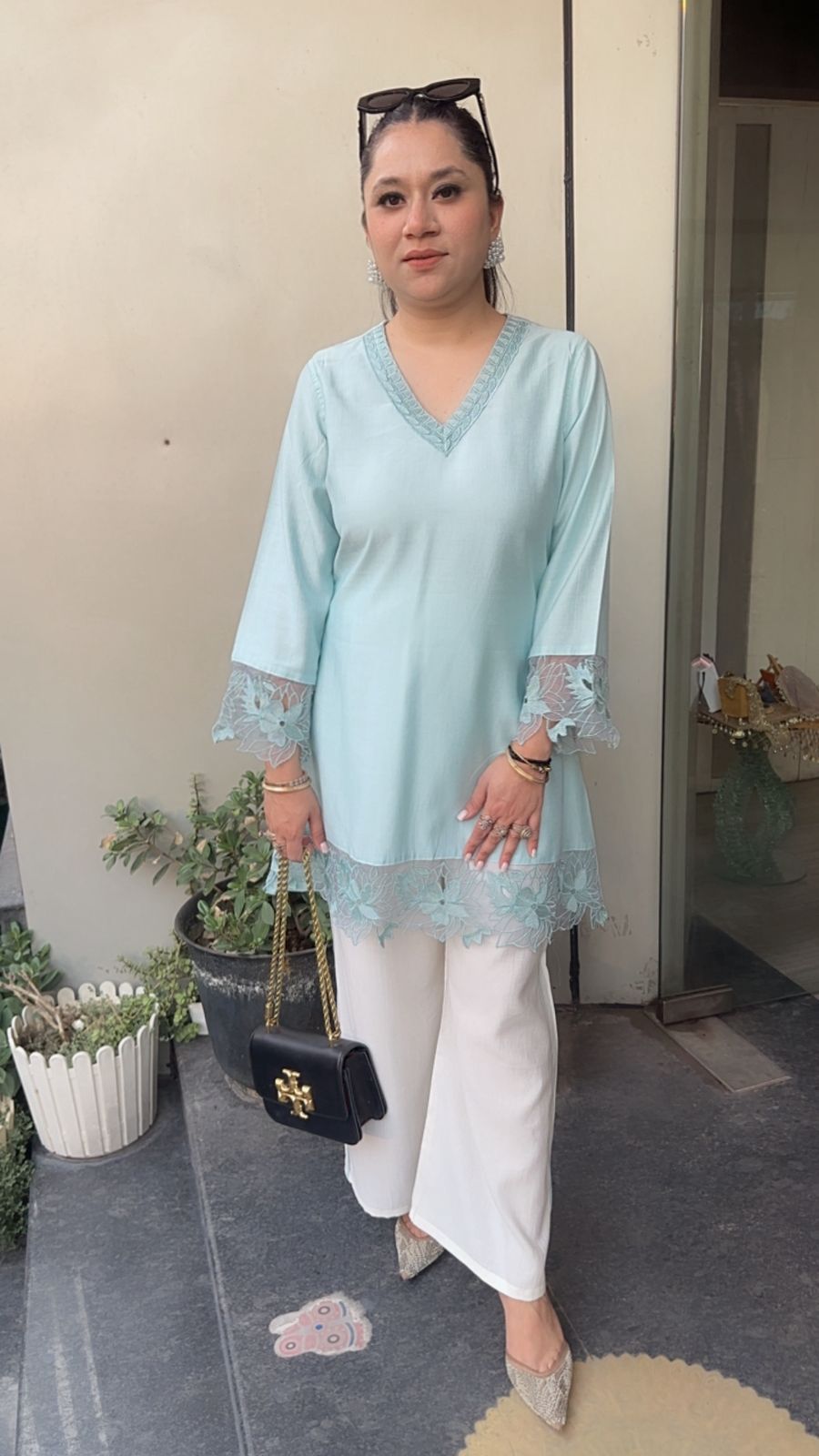 Kairo powder Blue Designer Cordset