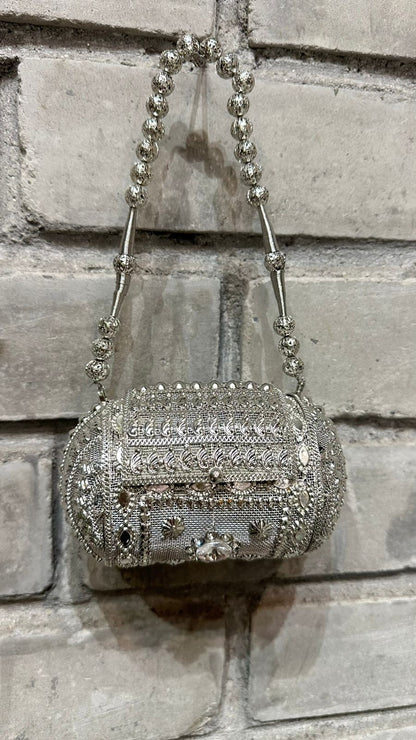 Gulab Mini Silver Bag