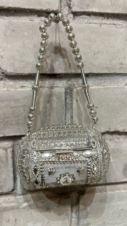 Gulab Mini Silver Bag