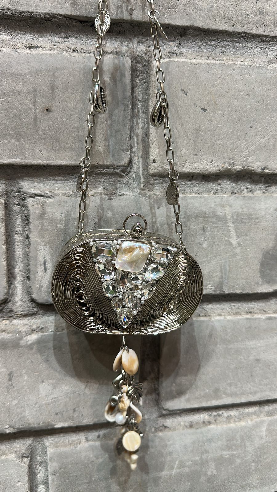 Beena Mini Silver Bag