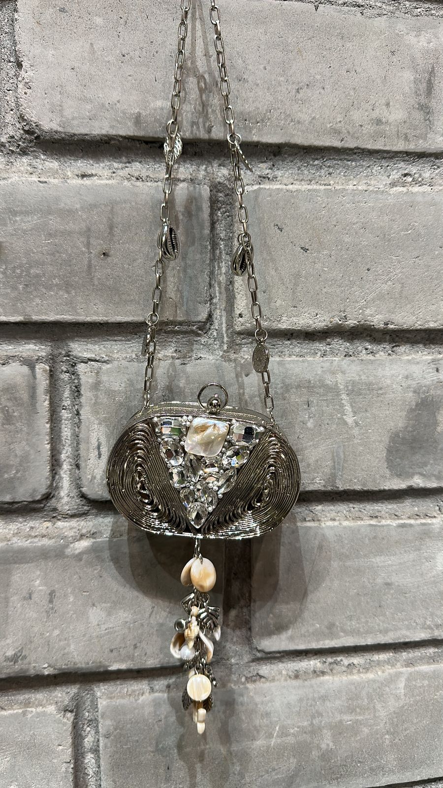 Beena Mini Silver Bag