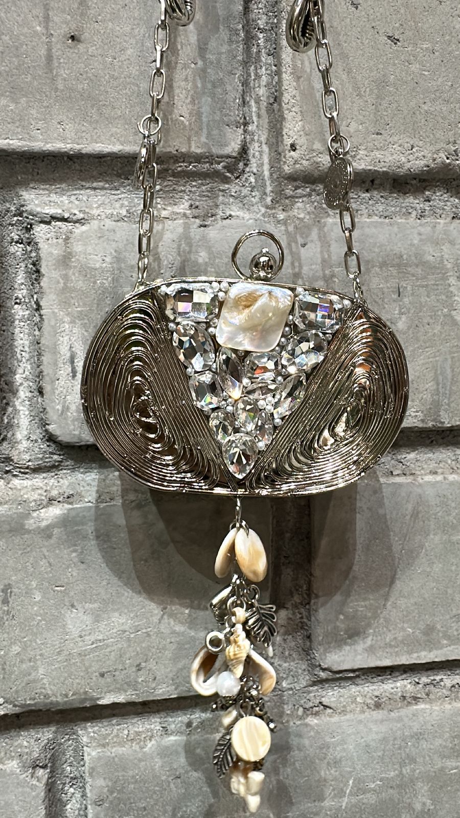 Beena Mini Silver Bag