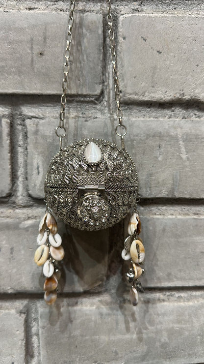 Baruni Mini circle Silver Bag