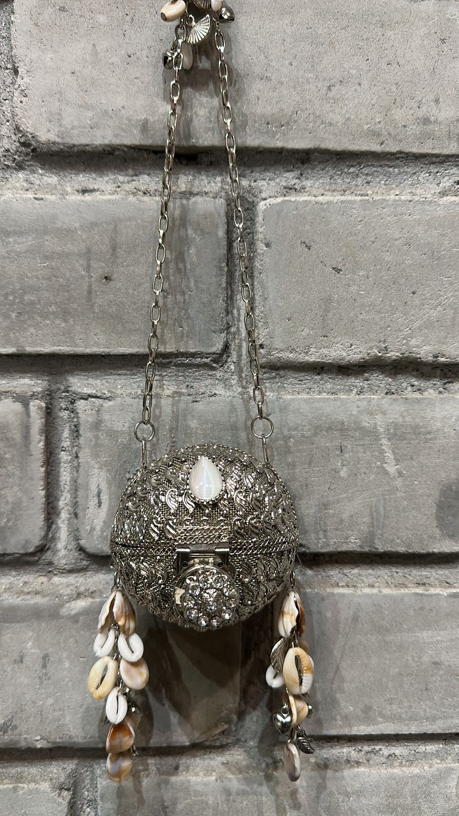 Baruni Mini circle Silver Bag