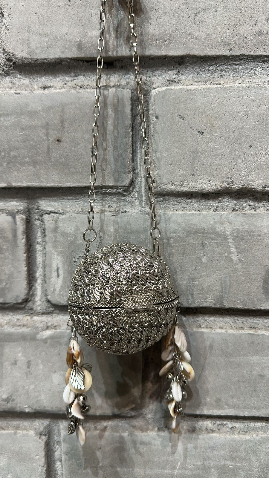 Baruni Mini circle Silver Bag