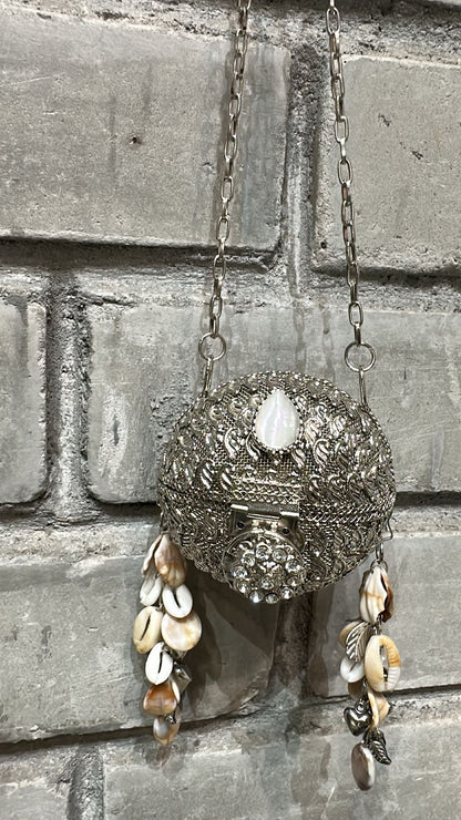 Baruni Mini circle Silver Bag