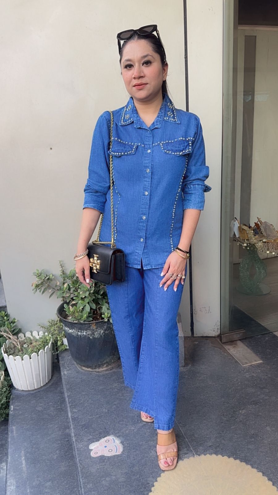 Aero Stud Denim Cordset