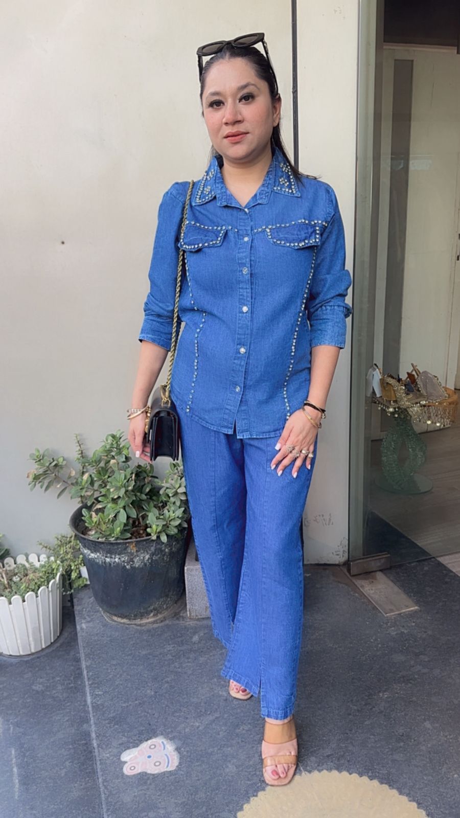 Aero Stud Denim Cordset