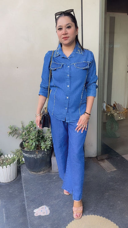 Aero Stud Denim Cordset