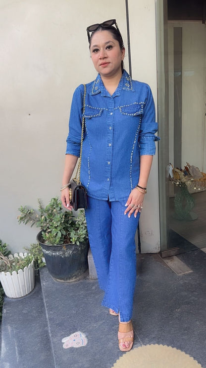 Aero Stud Denim Cordset