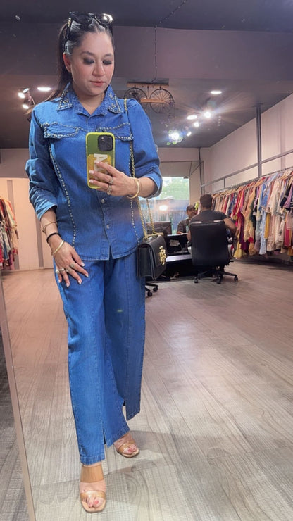 Aero Stud Denim Cordset