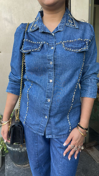 Aero Stud Denim Cordset