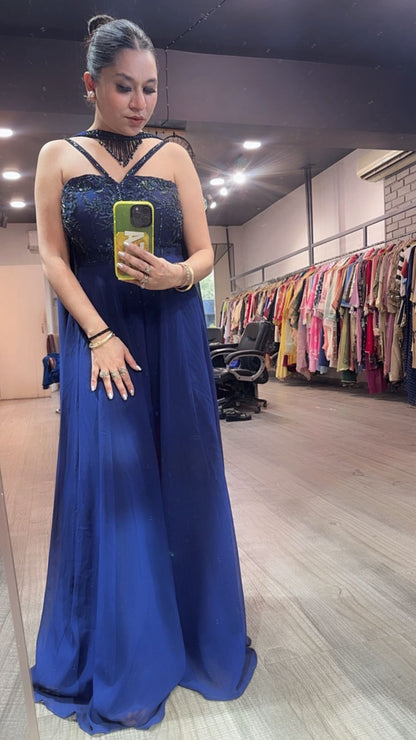 Midnight navy Blue Katdana Jumpsuit