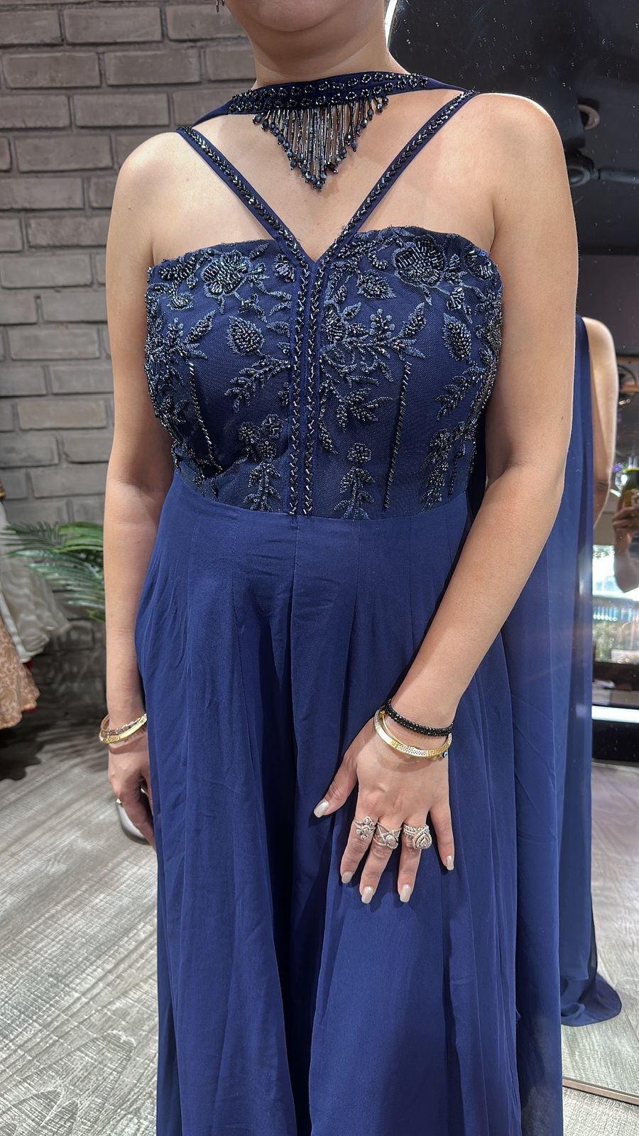 Midnight navy Blue Katdana Jumpsuit