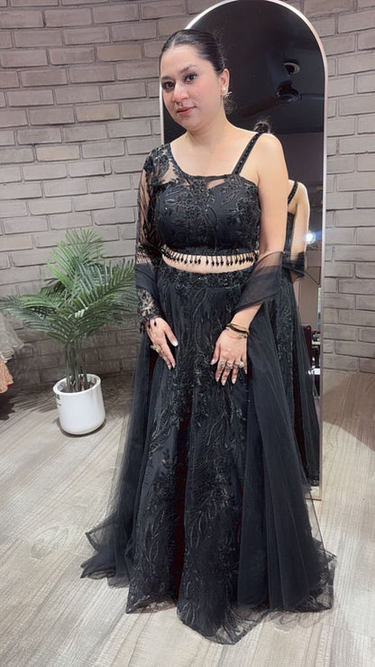 Kaera Black Designer Katdana Lengha