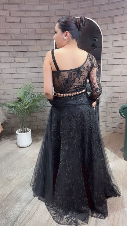 Kaera Black Designer Katdana Lengha