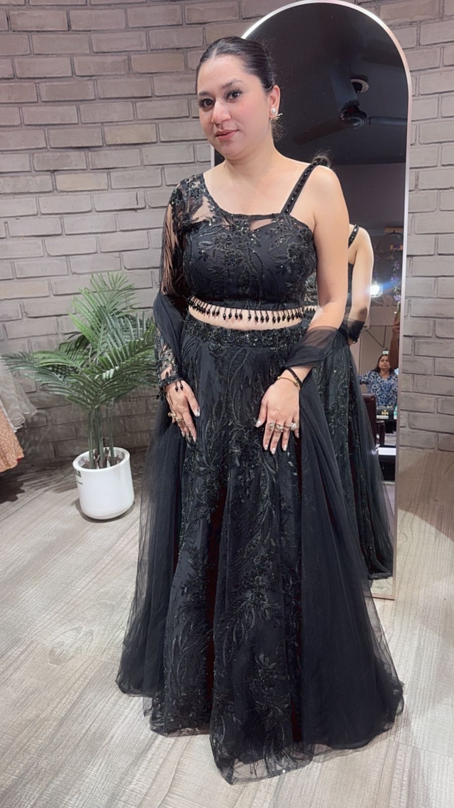 Kaera Black Designer Katdana Lengha