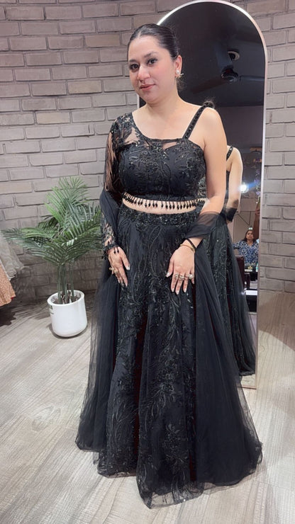 Kaera Black Designer Katdana Lengha