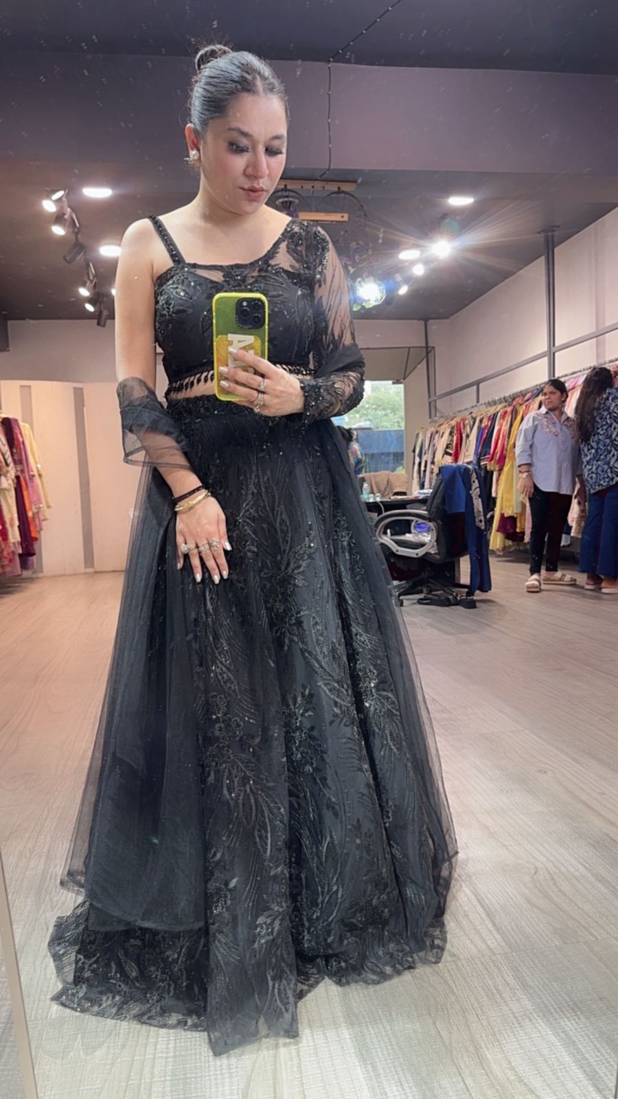 Kaera Black Designer Katdana Lengha