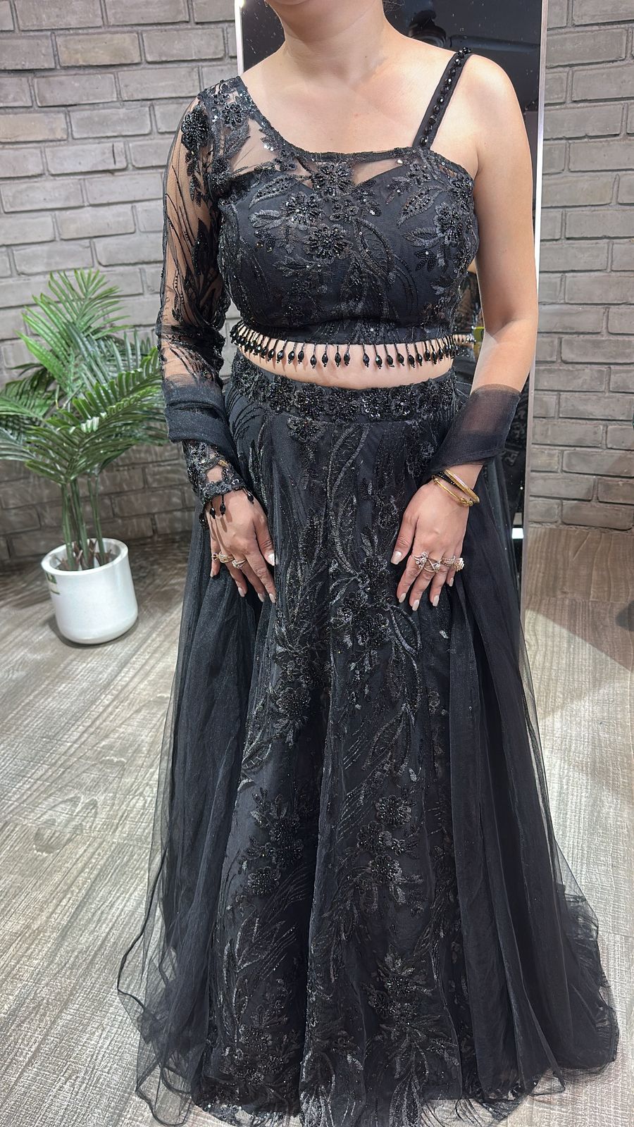 Kaera Black Designer Katdana Lengha