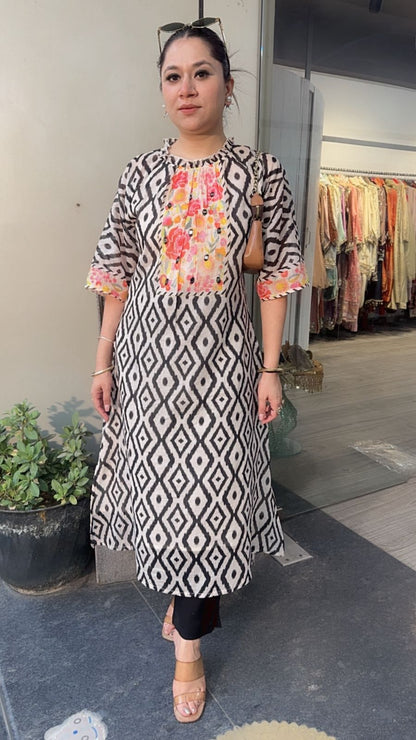 Zebra A line Digital Tunic Set