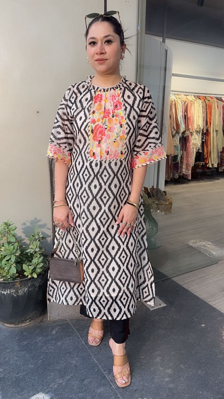 Zebra A line Digital Tunic Set