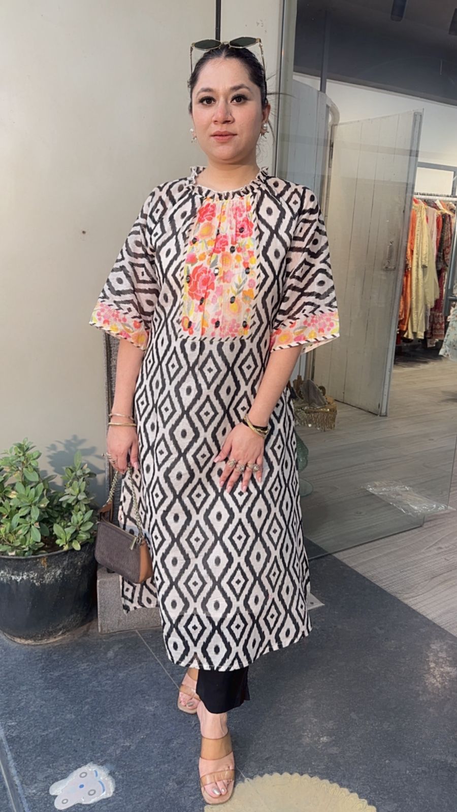 Zebra A line Digital Tunic Set