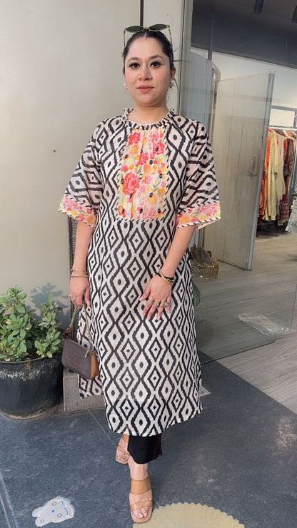 Zebra A line Digital Tunic Set