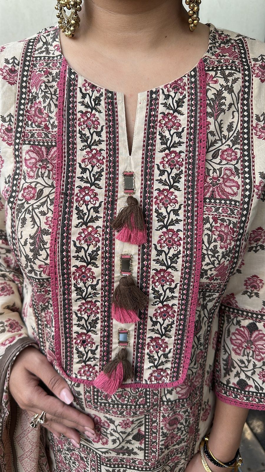 Zaria Digital Print Cotton Designer Suit