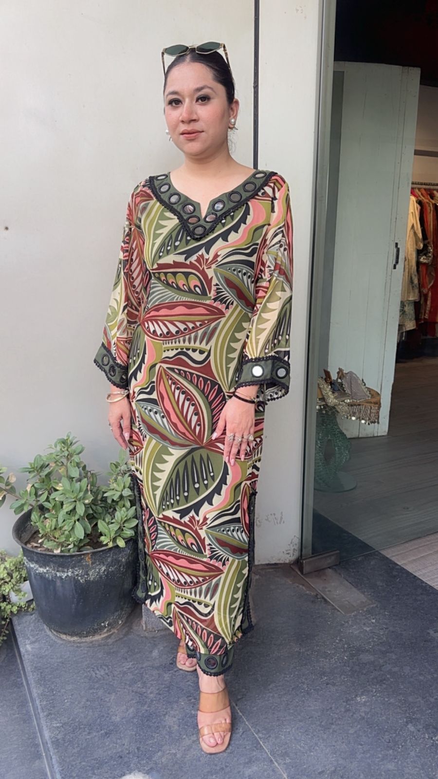 Safari Mirror Digital print Tunic set