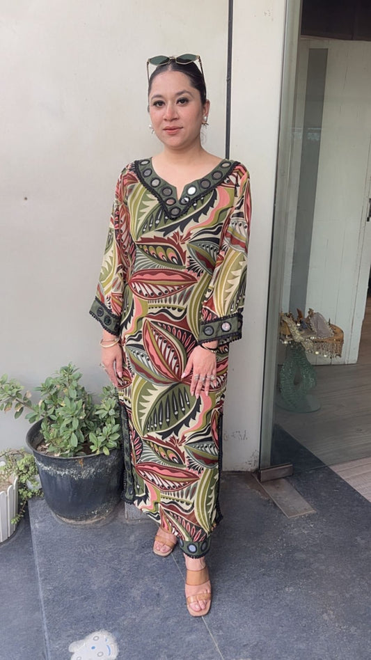 Safari Mirror Digital print Tunic set