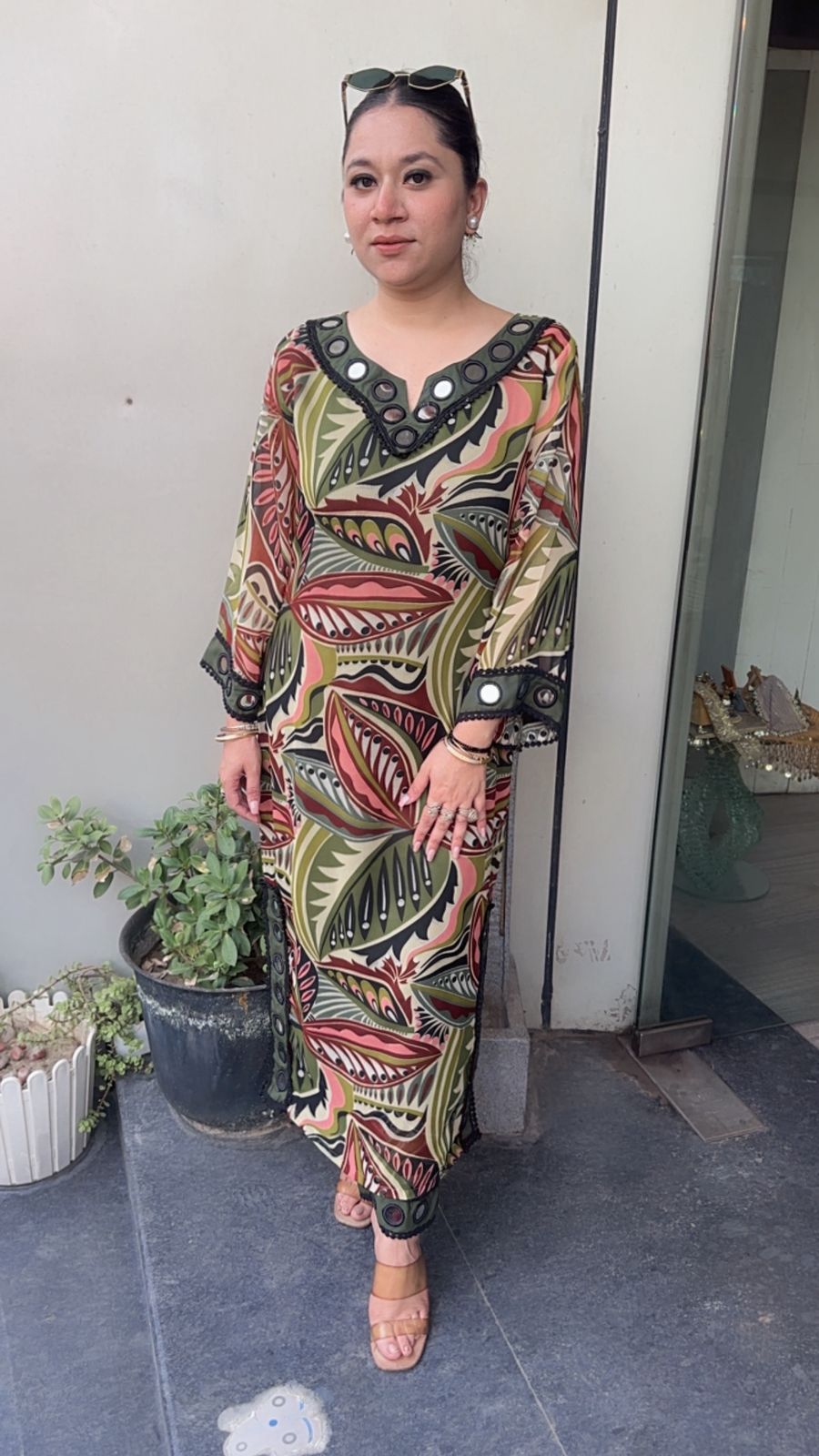 Safari Mirror Digital print Tunic set