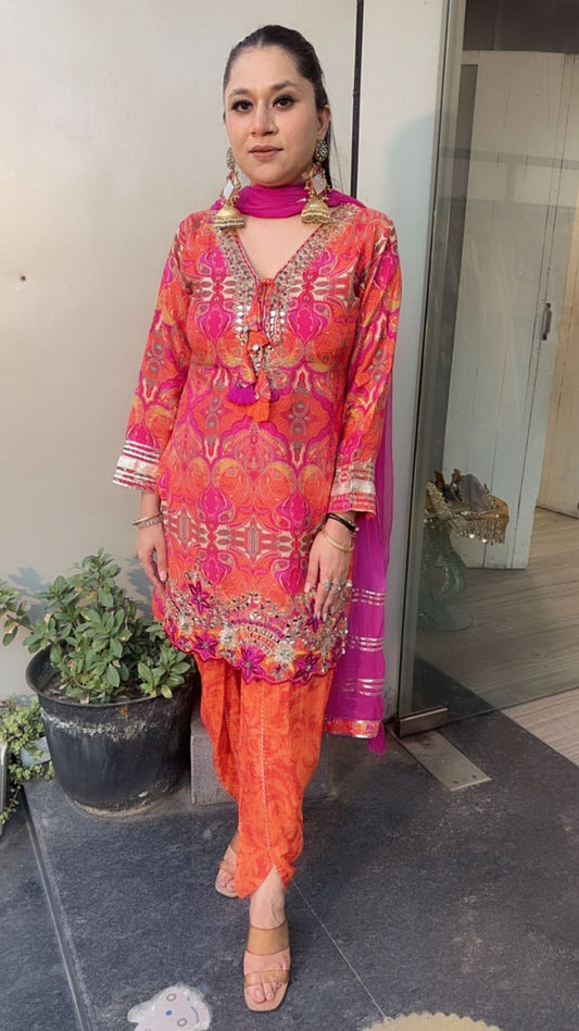 Jhumka Tulip pants Designer Suit