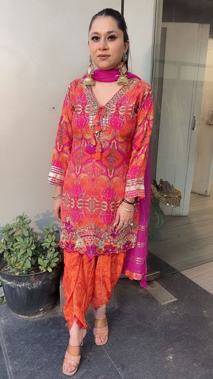 Jhumka Tulip pants Designer Suit