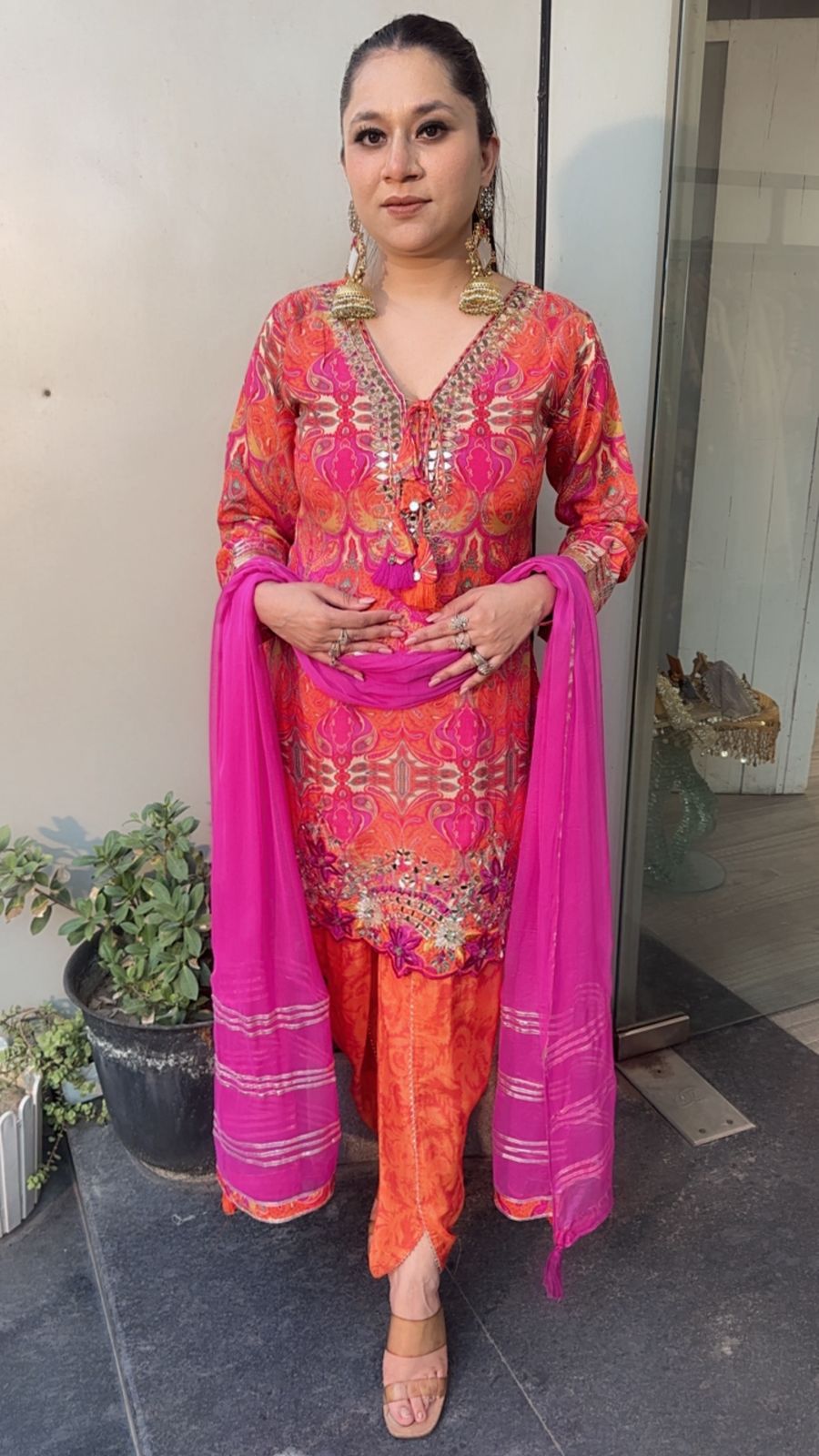 Jhumka Tulip pants Designer Suit