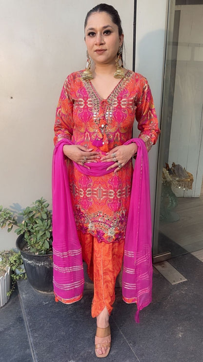 Jhumka Tulip pants Designer Suit