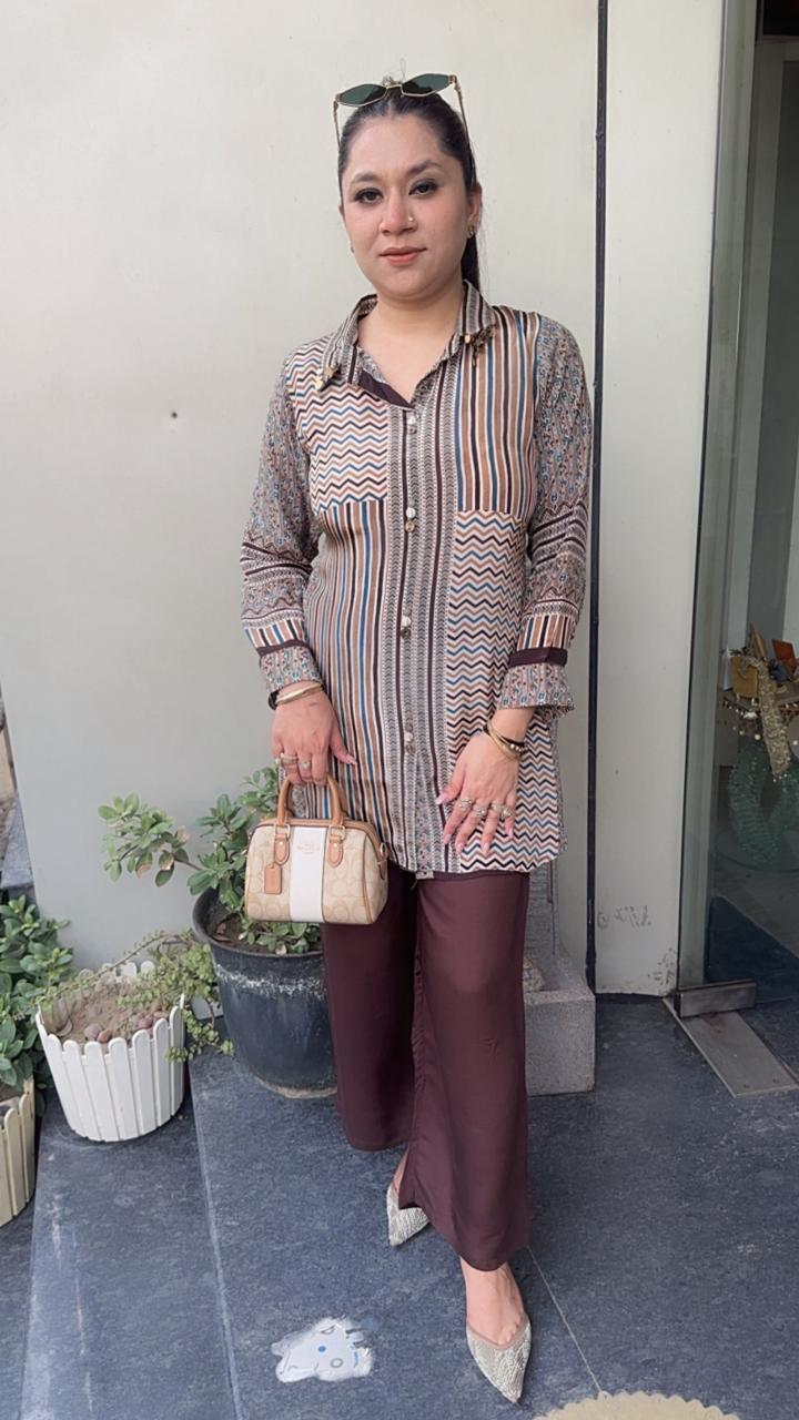 Dawn Digital Shirt Style Designer Cordset