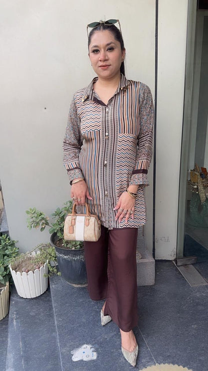 Dawn Digital Shirt Style Designer Cordset