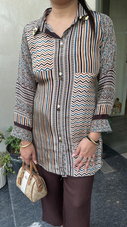 Dawn Digital Shirt Style Designer Cordset