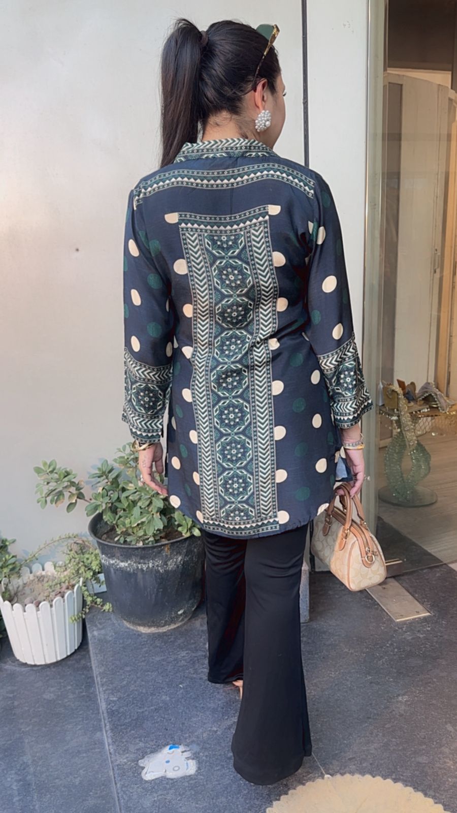 Percy Bottel Green Digital print Shirt